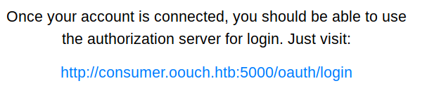 OAuth Login after account was connected
