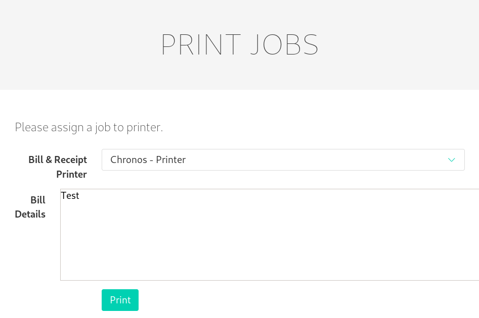 Creating print jobs